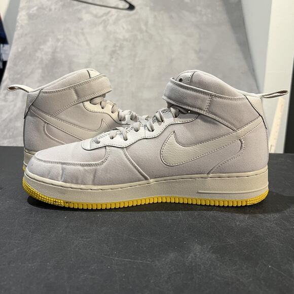 Nike Air Force 1 Mid \'07 Canvas Shoes Mens 11.5 Desert Sand Sneakers Basketball main image 4